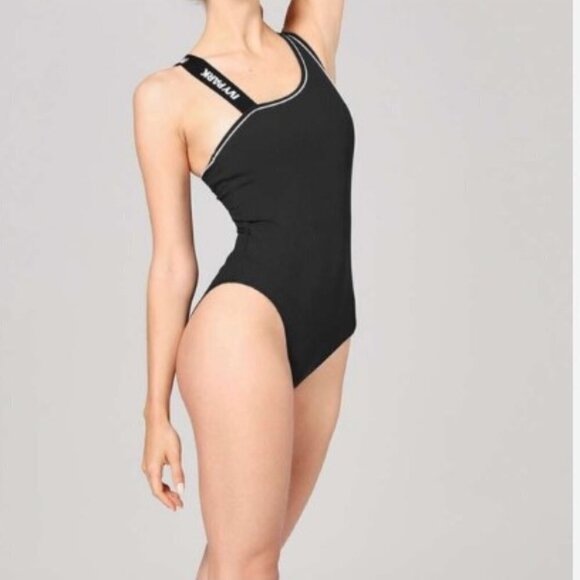 IVY PARK Elastic Strap Logo Ribbed Body Suit Size Small - Picture 1 of 6
